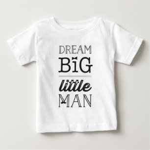 Camiseta De Bebé Pequeño hombre grandes sueños BowTie bebé niño cam