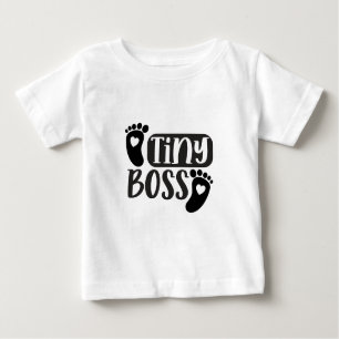 Camiseta De Bebé Pequeño Jefe - Mini Jefe de la Dama