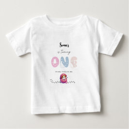 Camiseta De Bebé Pequeño Kitten lindo primer cumpleaños