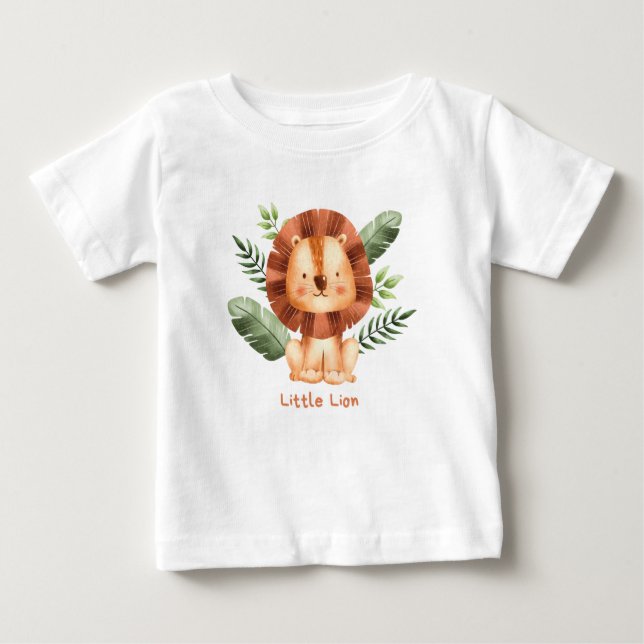 Camiseta De Bebé Pequeño león (Anverso)