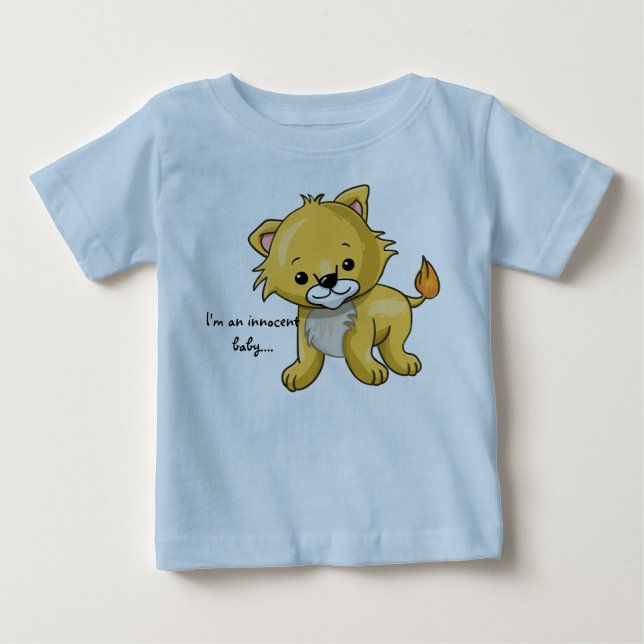 Camiseta De Bebé Pequeño león (Anverso)