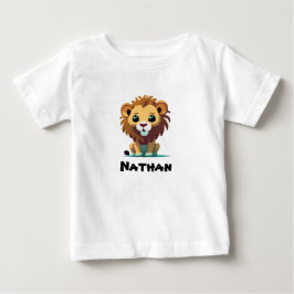 Camiseta De Bebé Pequeño león personalizado