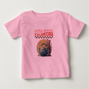 Camiseta De Bebé pequeño maestro valentino sonriente tetera arco ir