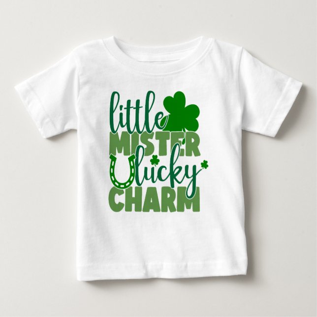 Camiseta De Bebé Pequeño Mister Lucky Charm (Anverso)