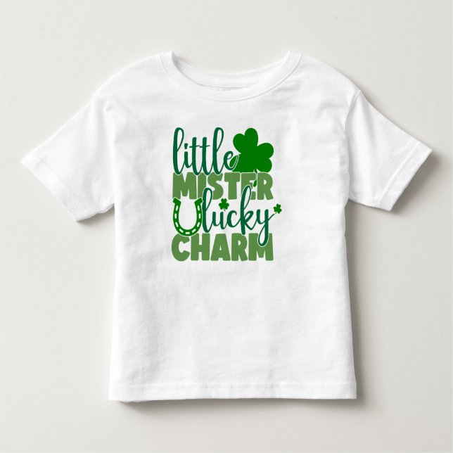 Camiseta De Bebé Pequeño Mister Lucky Charm (Anverso)