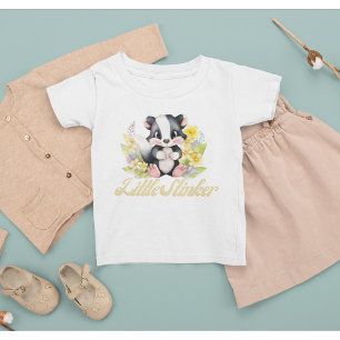 Camiseta De Bebé Pequeño mojón de Woodland Pequeño Stinker Floral A