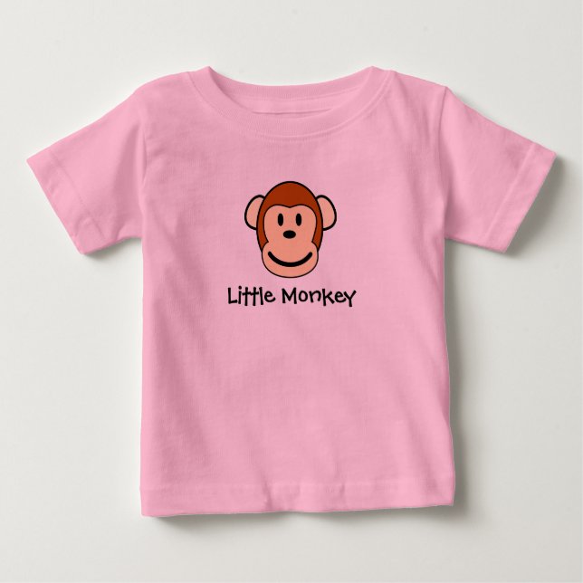 Camiseta De Bebé Pequeño mono (Anverso)