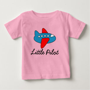 Camiseta De Bebé Pequeño mono de bebé piloto con personalizado de a