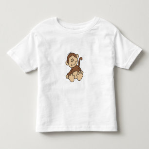 Camiseta De Bebé Pequeño mono de Brown