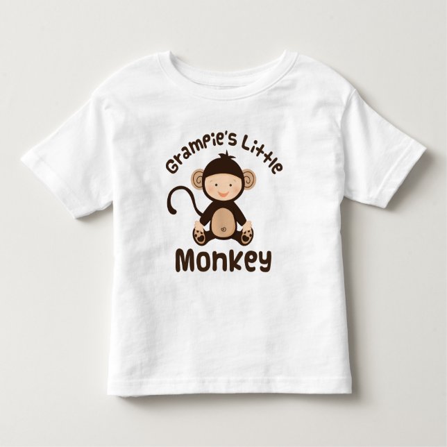 Camiseta De Bebé Pequeño mono de Grampies (Anverso)