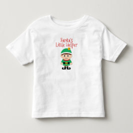 Camiseta De Bebé Pequeño mono del muchacho del ayudante de Santa