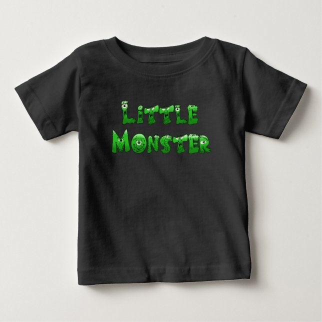 Camiseta De Bebé Pequeño Monstruo de Caída (Anverso)