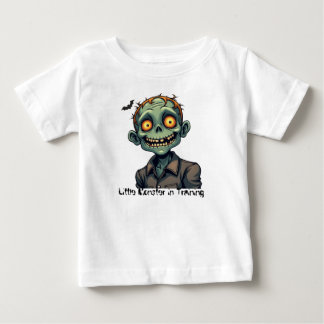 Camiseta De Bebé Pequeño Monstruo en Entrenamiento – Cute Halloween