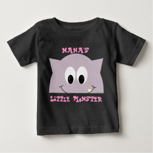 Camiseta De Bebé Pequeño Monstruo En Lilac