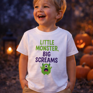 Camiseta De Bebé Pequeño monstruo, grandes gritos