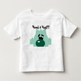 Camiseta De Bebé Pequeño monstruo verde