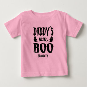 Camiseta De Bebé Pequeño negro de papá de personalizado de Hallowee