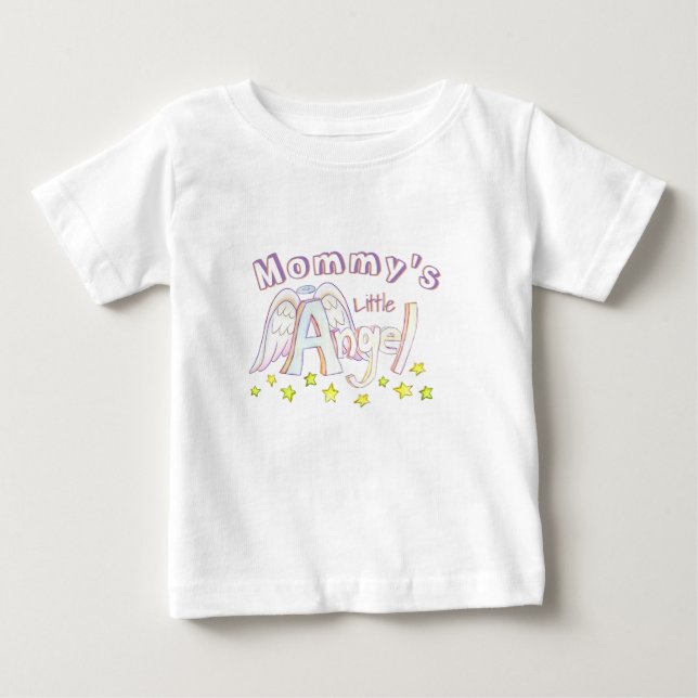 Camiseta De Bebé Pequeño niño ángel de mamá/camisón de bebé (Anverso)