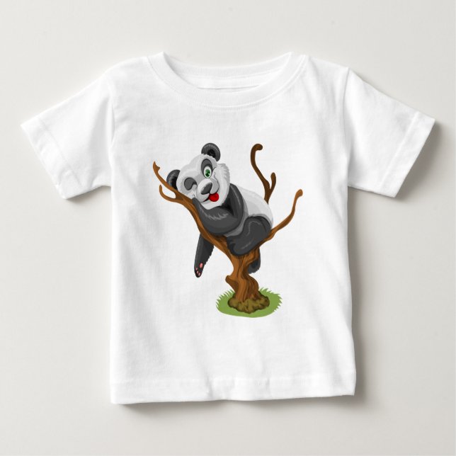 Camiseta De Bebé Pequeño panda (Anverso)
