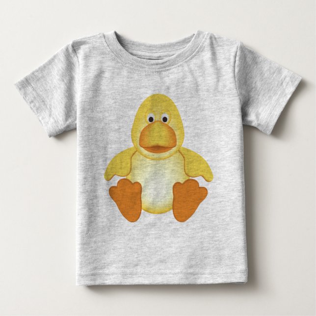 Camiseta De Bebé Pequeño pato amarillo (Anverso)