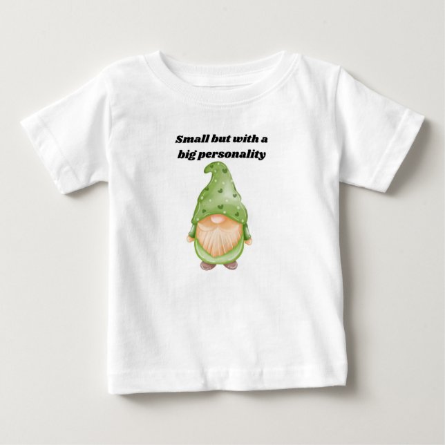 Camiseta De Bebé 🌟 pequeño pero con una gran personalidad (Anverso)