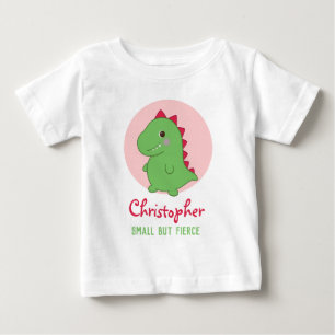 Camiseta De Bebé Pequeño Pero Feroz   T-Rex Chibi Divertido y Lindo