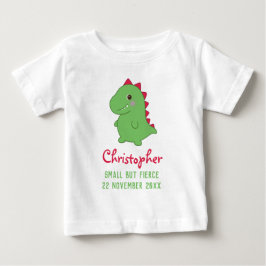 Camiseta De Bebé Pequeño Pero Feroz | T-Rex Chibi Divertido y Lindo