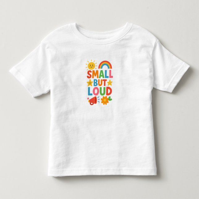 Camiseta De Bebé Pequeño pero fuerte (Anverso)