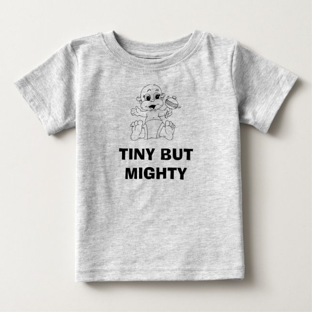 CAMISETA DE BEBÉ PEQUEÑO PERO MIGHTY (Anverso)
