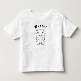 Camiseta De Bebé ¡Pequeño pero poderoso! Cute Pygmy Hippo