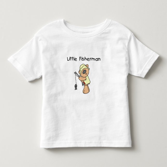 Camiseta De Bebé Pequeño pescador del oso (Anverso)