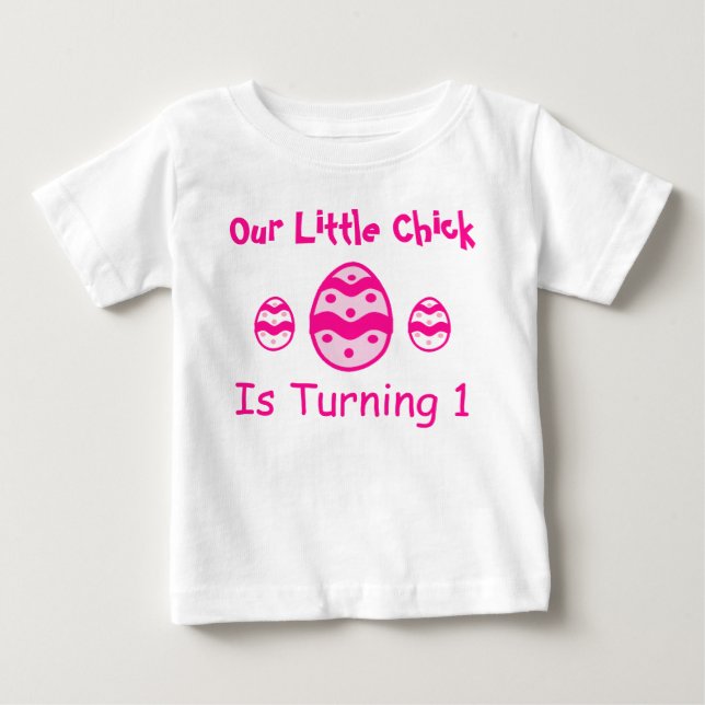 Camiseta De Bebé Pequeño polluelo de cumpleaños (Anverso)