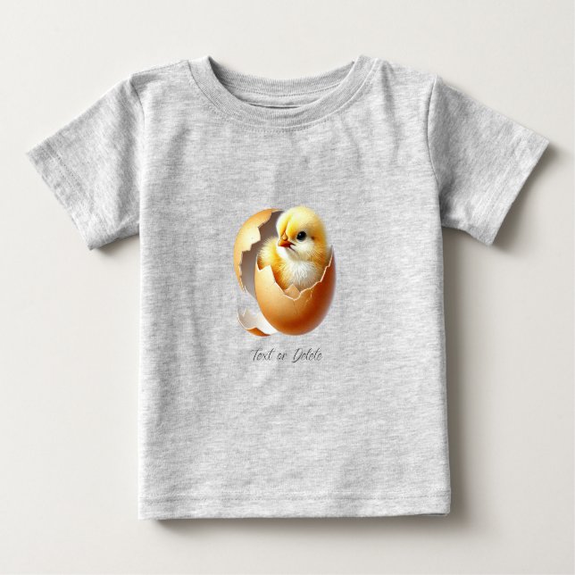 Camiseta De Bebé Pequeño polluelo que odia la camiseta del bebé (Anverso)