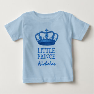 Camiseta De Bebé Pequeño príncipe con la corona V25