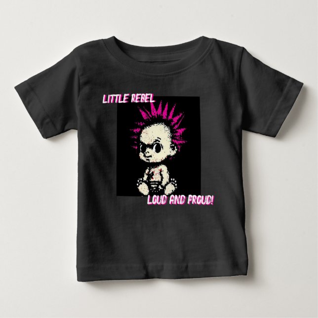 CAMISETA DE BEBÉ "PEQUEÑO REBELDE" (Anverso)