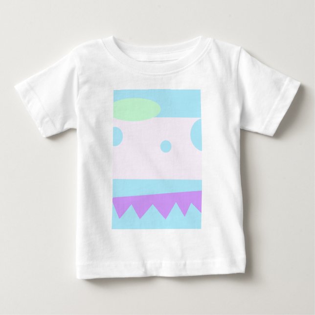 Camiseta De Bebé Pequeño Resumen Monster Baby Tee (Anverso)