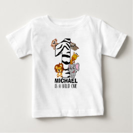 Camiseta De Bebé Pequeño salvaje de una jungla animales Safari prim