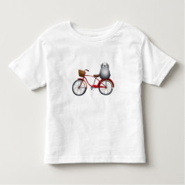 Camiseta De Bebé Pequeño sello personalizado en una bicicleta