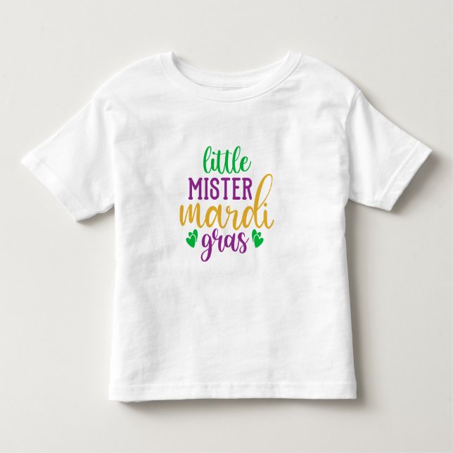 Camiseta De Bebé Pequeño señor Mardi Gras Toddler T-Shirt (Anverso)