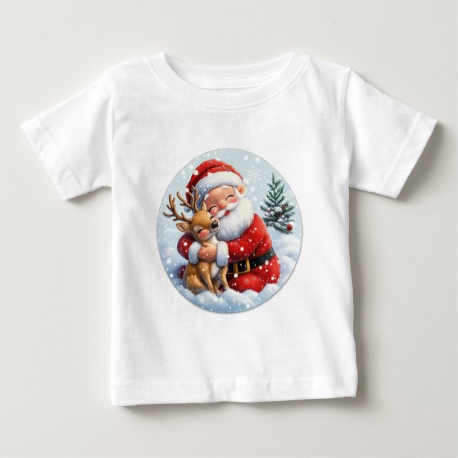 Camiseta De Bebé Pequeño Sidehl de Santa (Anverso)