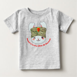 Camiseta De Bebé "Pequeño soldado de la 25ª División de Infantería 
