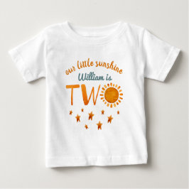 Camiseta De Bebé pequeño Sunshine Nombre Segundo Nacimiento Niño
