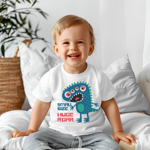 Camiseta De Bebé Pequeño tamaño enorme rugido