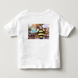 Camiseta De Bebé pequeño tee. Feliz cumpleaños. Perro de abejas
