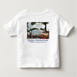Camiseta De Bebé pequeño tee. ¡Feliz festival Oktoberfest! jirafa/c