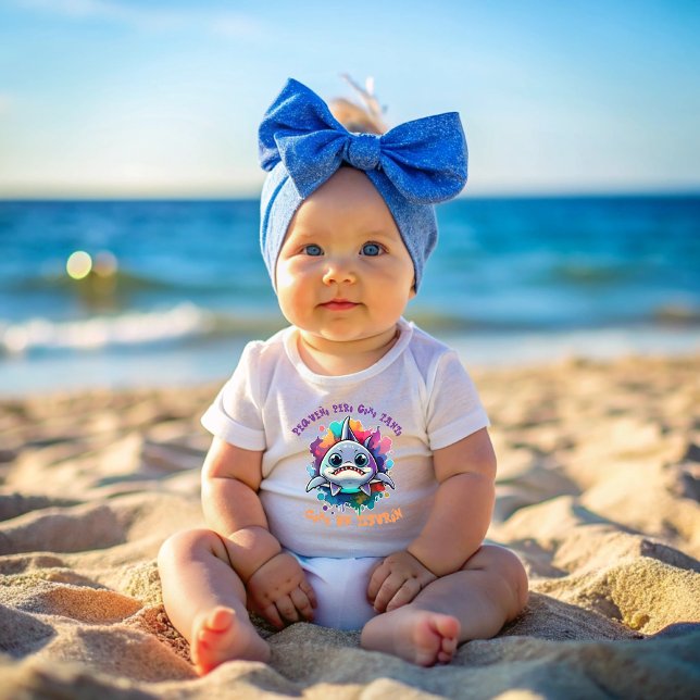 Camiseta De Bebé Pequeno Tiburón (Little Shark)