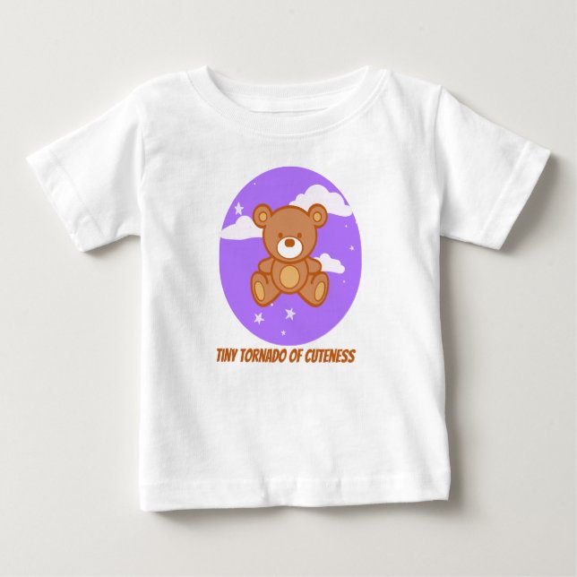 Camiseta De Bebé Pequeño tornado de cortesía (Anverso)