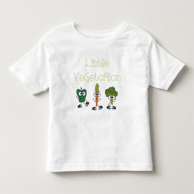 Camiseta De Bebé Pequeño vegetariano (Anverso)