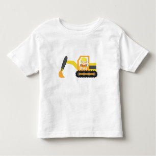 Camiseta De Bebé Pequeño vehículo de la construcción del excavador