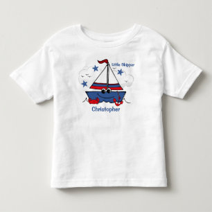 Camiseta De Bebé Pequeño velero lindo